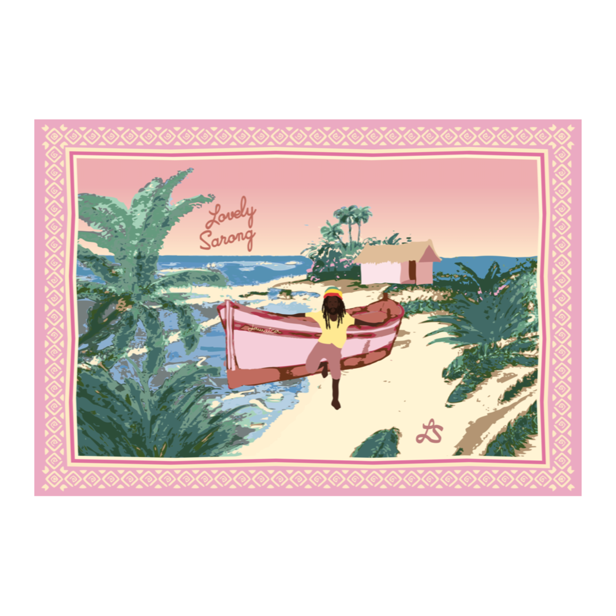 PAREO JAMAICA PINK
