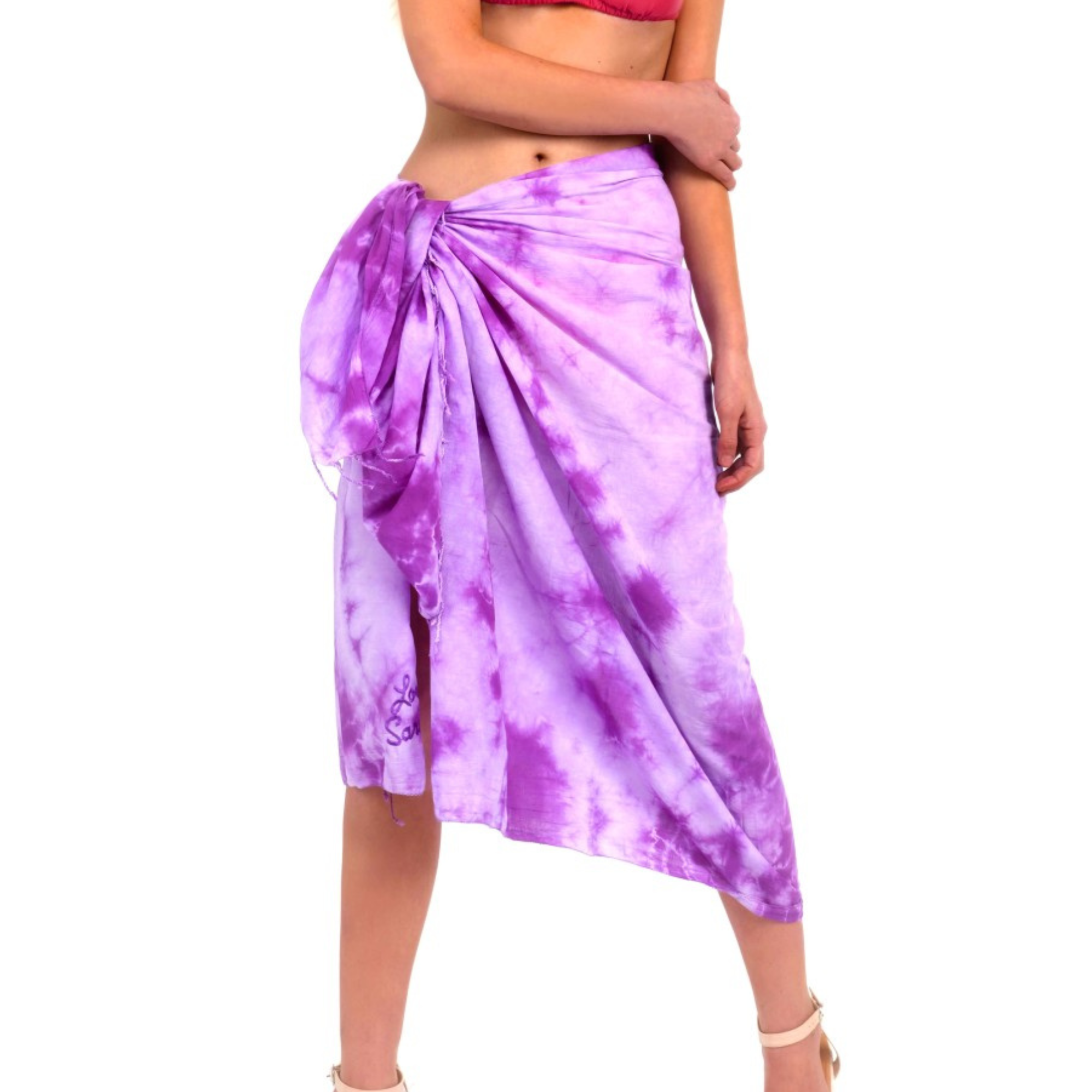TIE & DYE PURPLE PAREO