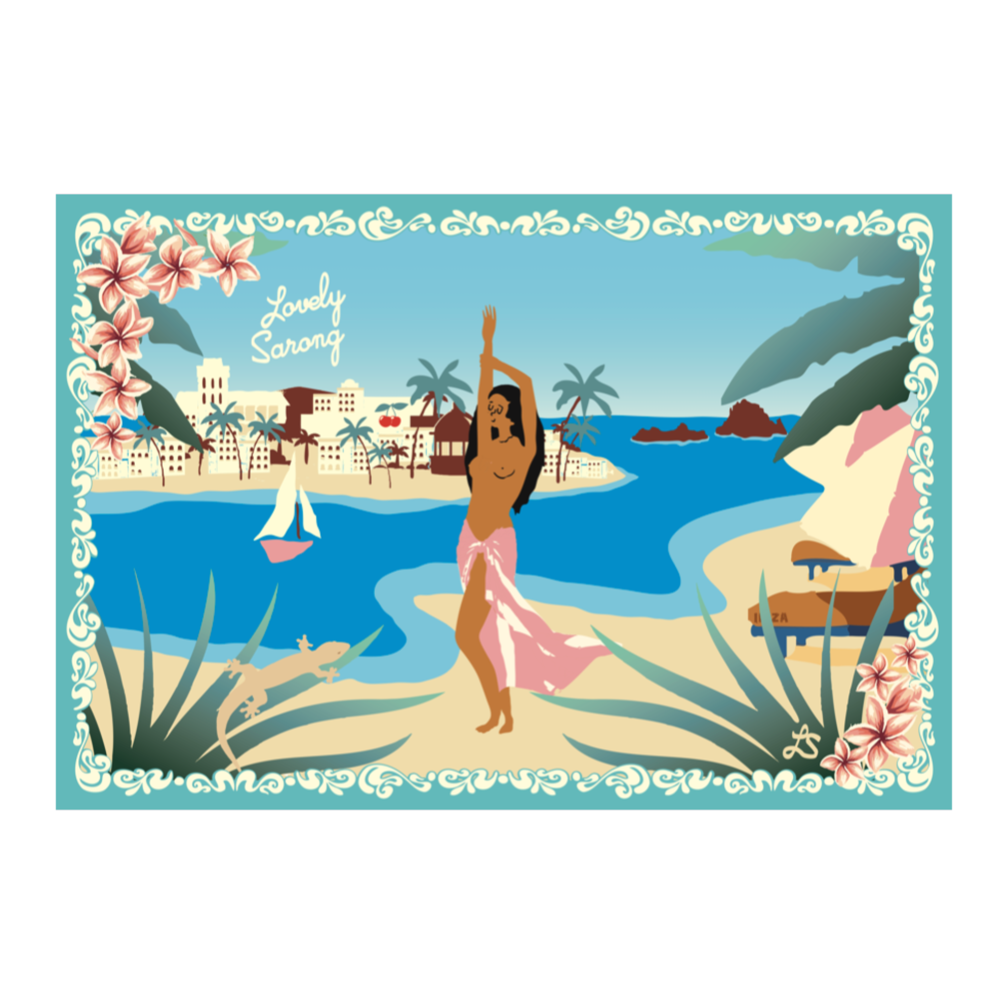 PAREO IBIZA BLEU