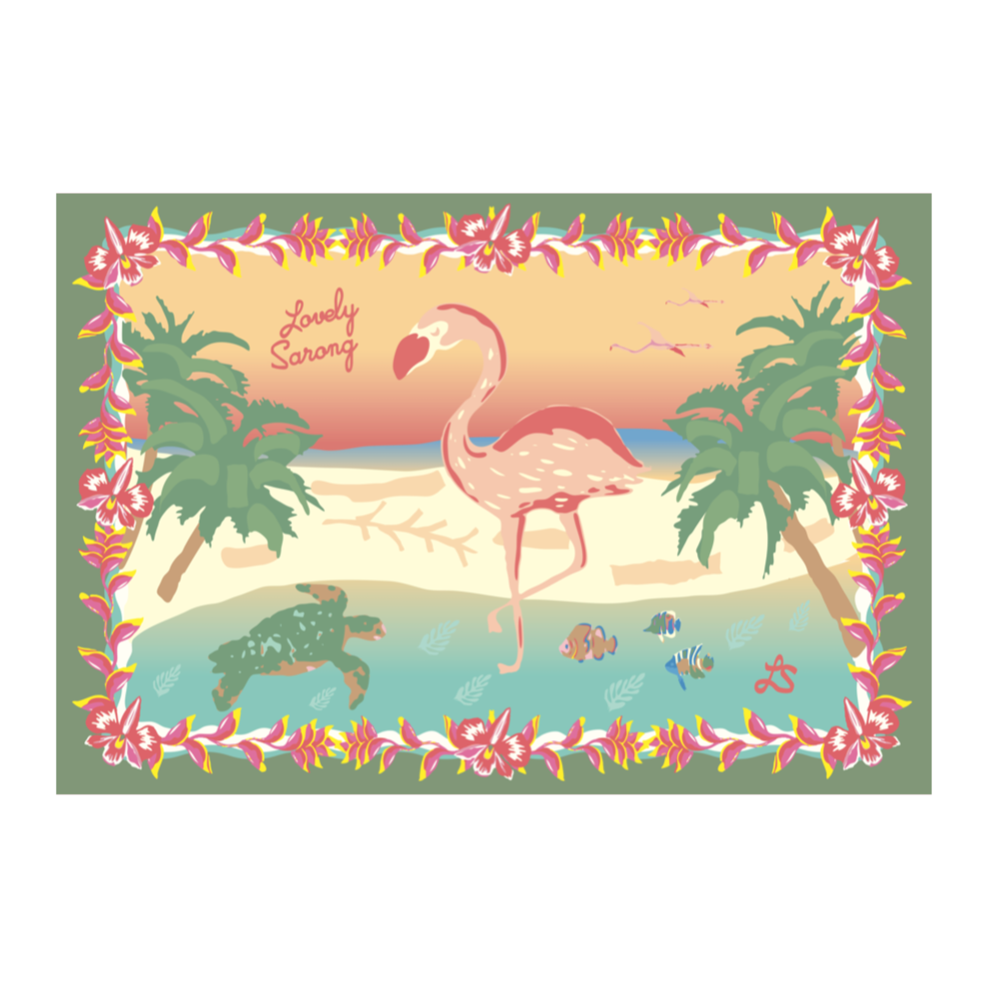 GALAPAGOS KHAKI PAREO