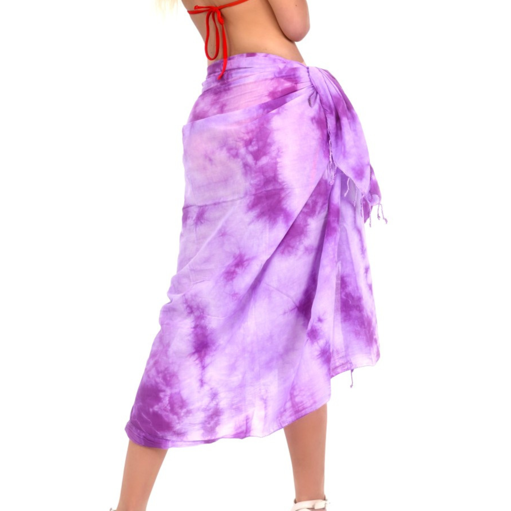 TIE & DYE PURPLE PAREO