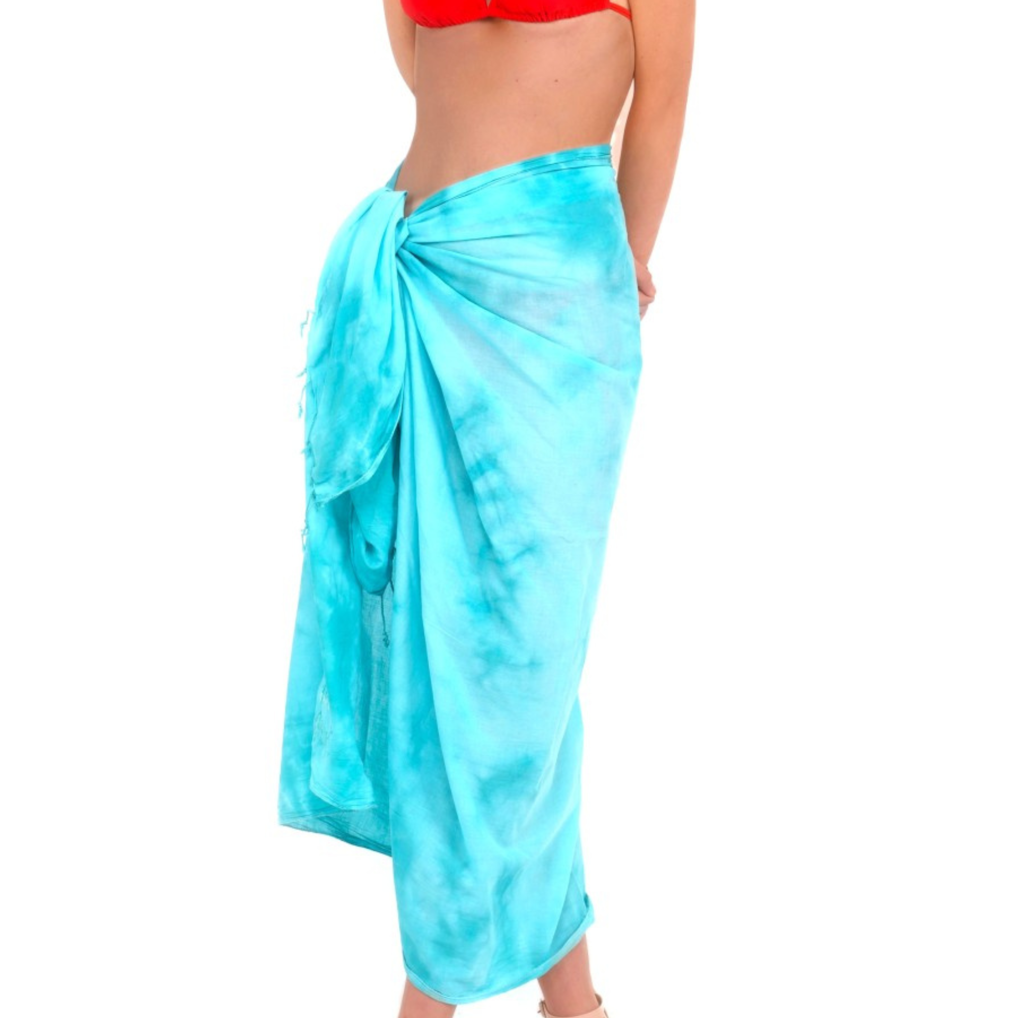 TIE & DYE TURQUOISE PAREO