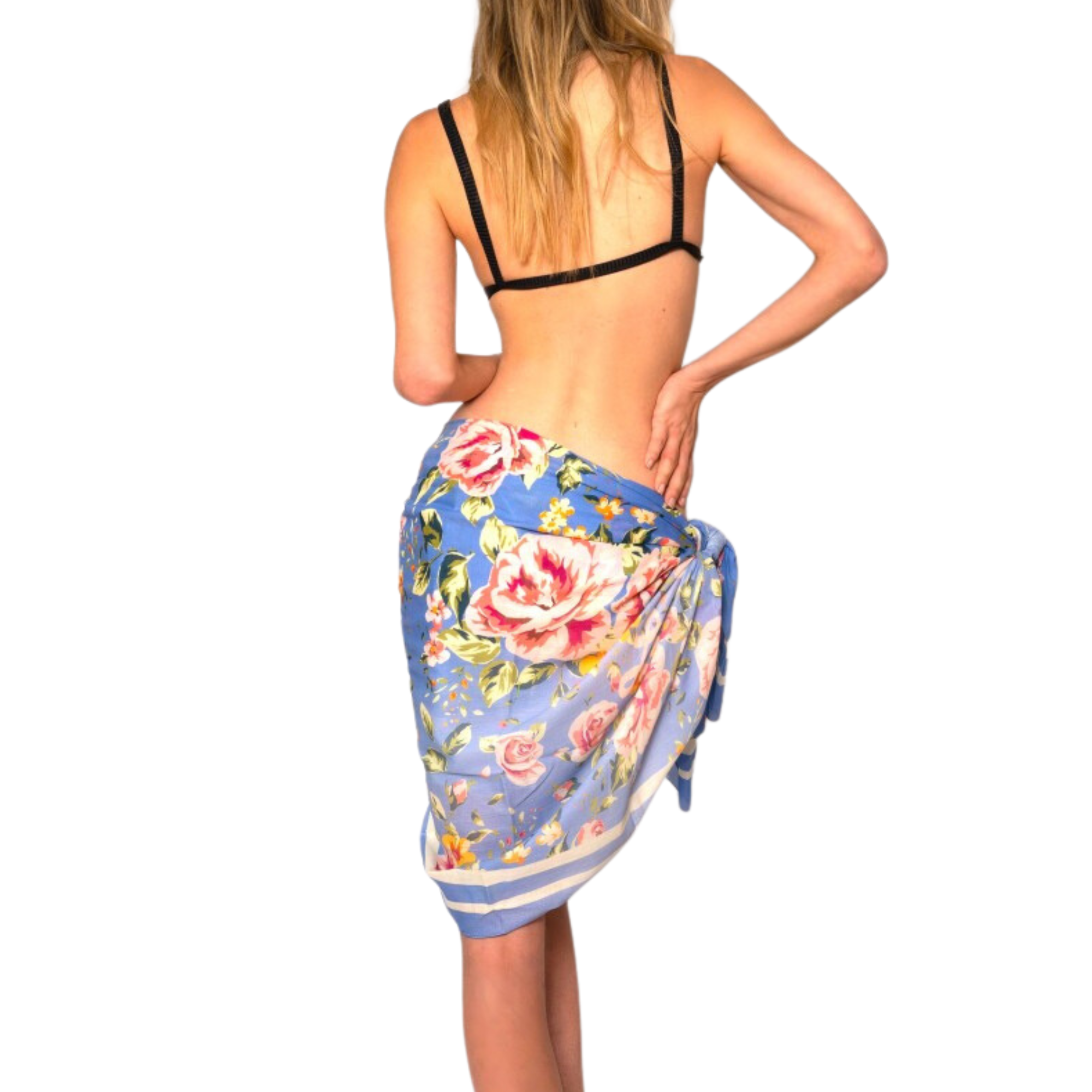 PAREO FLOWERS BLUE