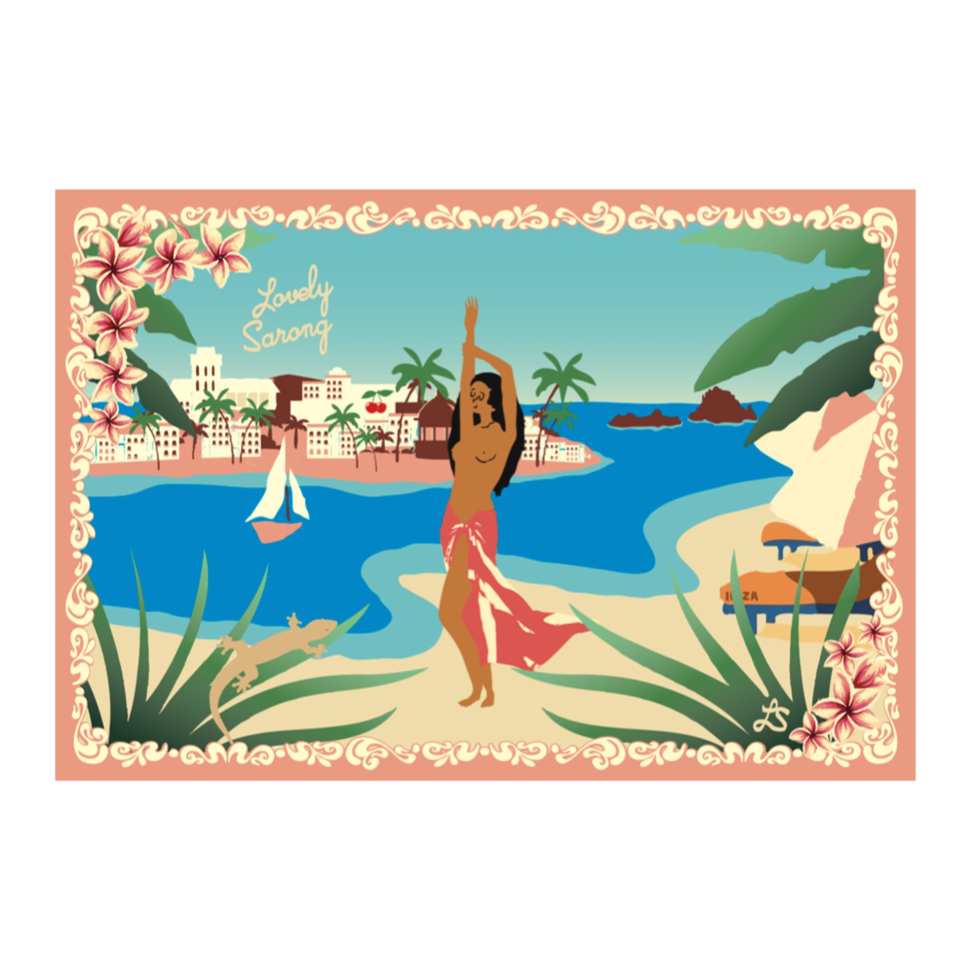 PAREO IBIZA PEACH