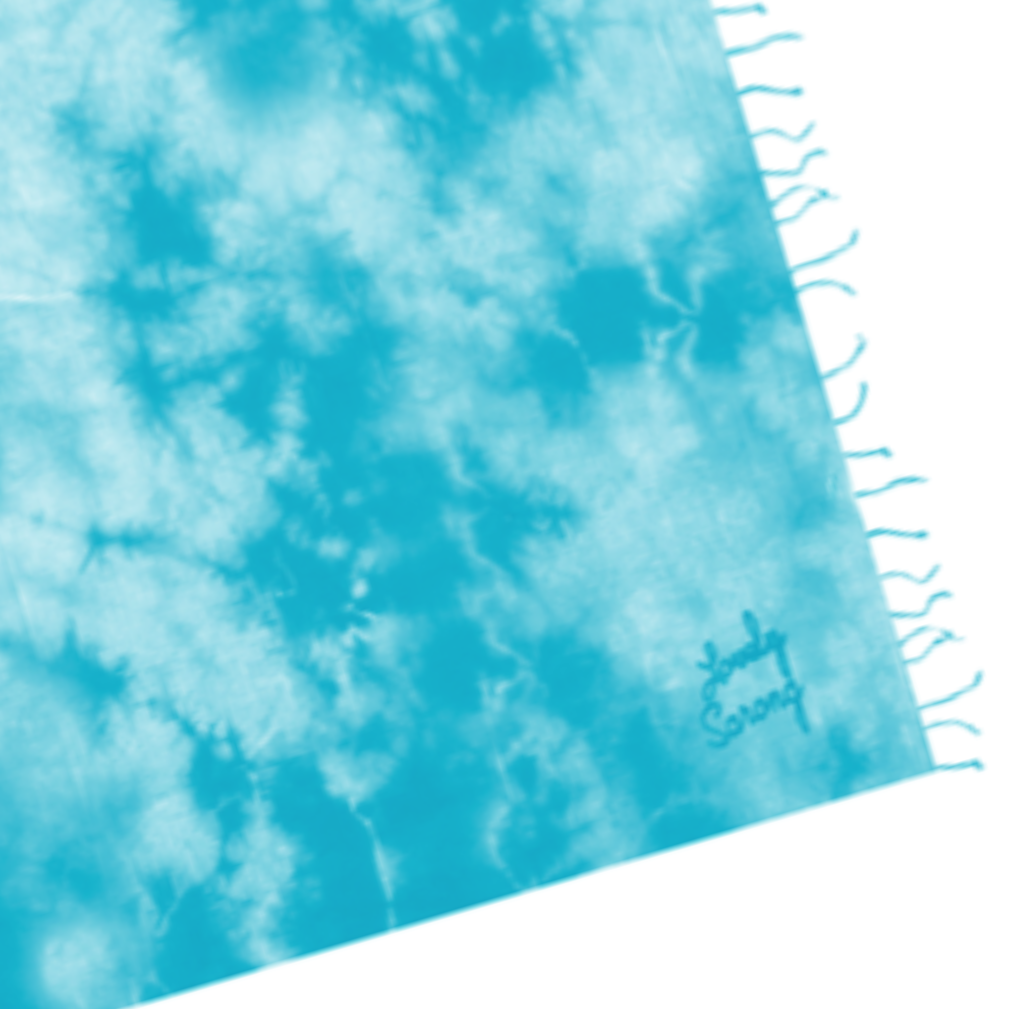 TIE & DYE TURQUOISE PAREO