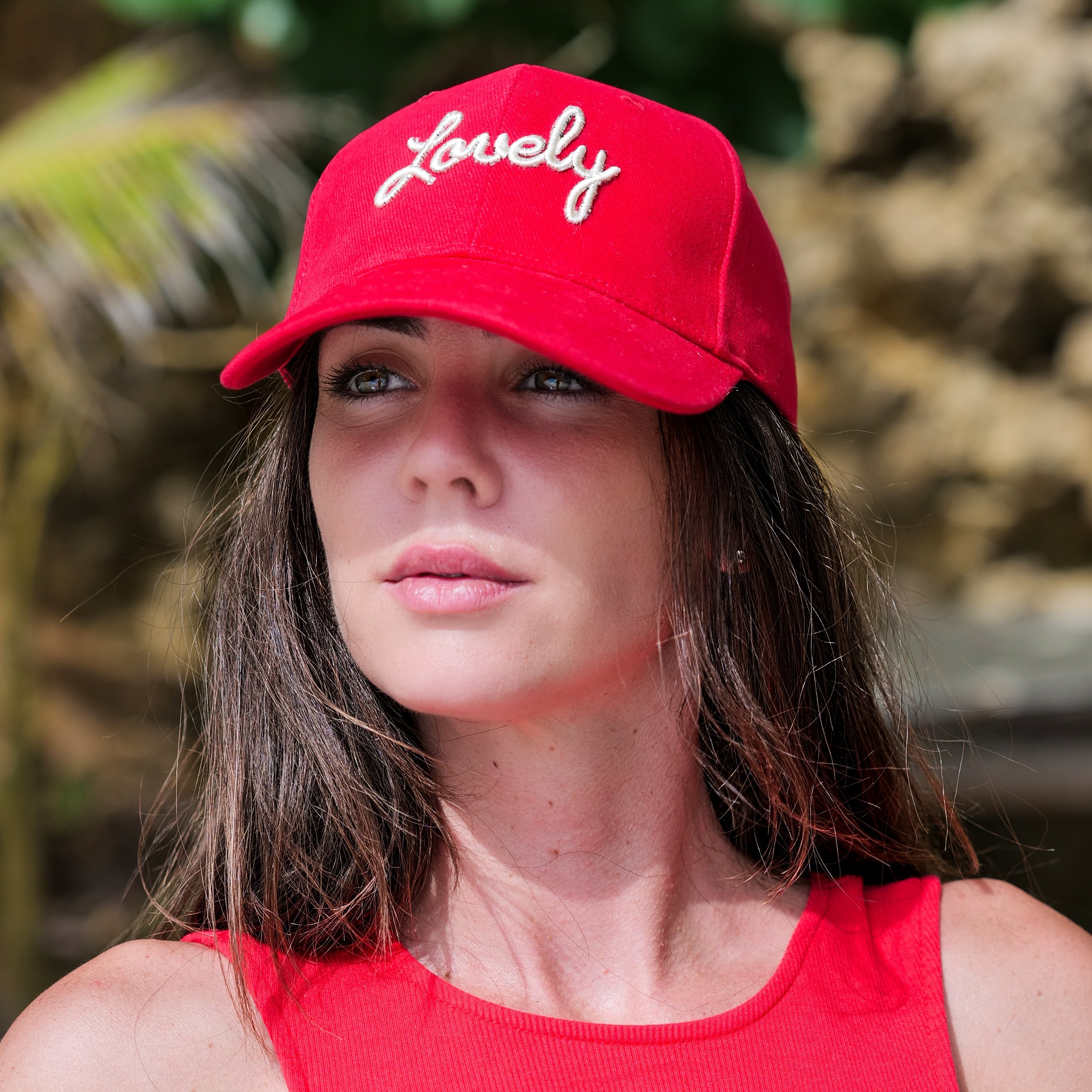 Casquette Baseball Lovely Rouge - LOVELY SARONG
