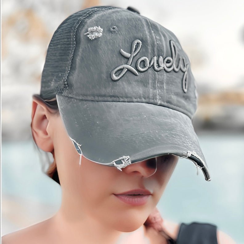Casquette trucker Lovely Grise - LOVELY SARONG