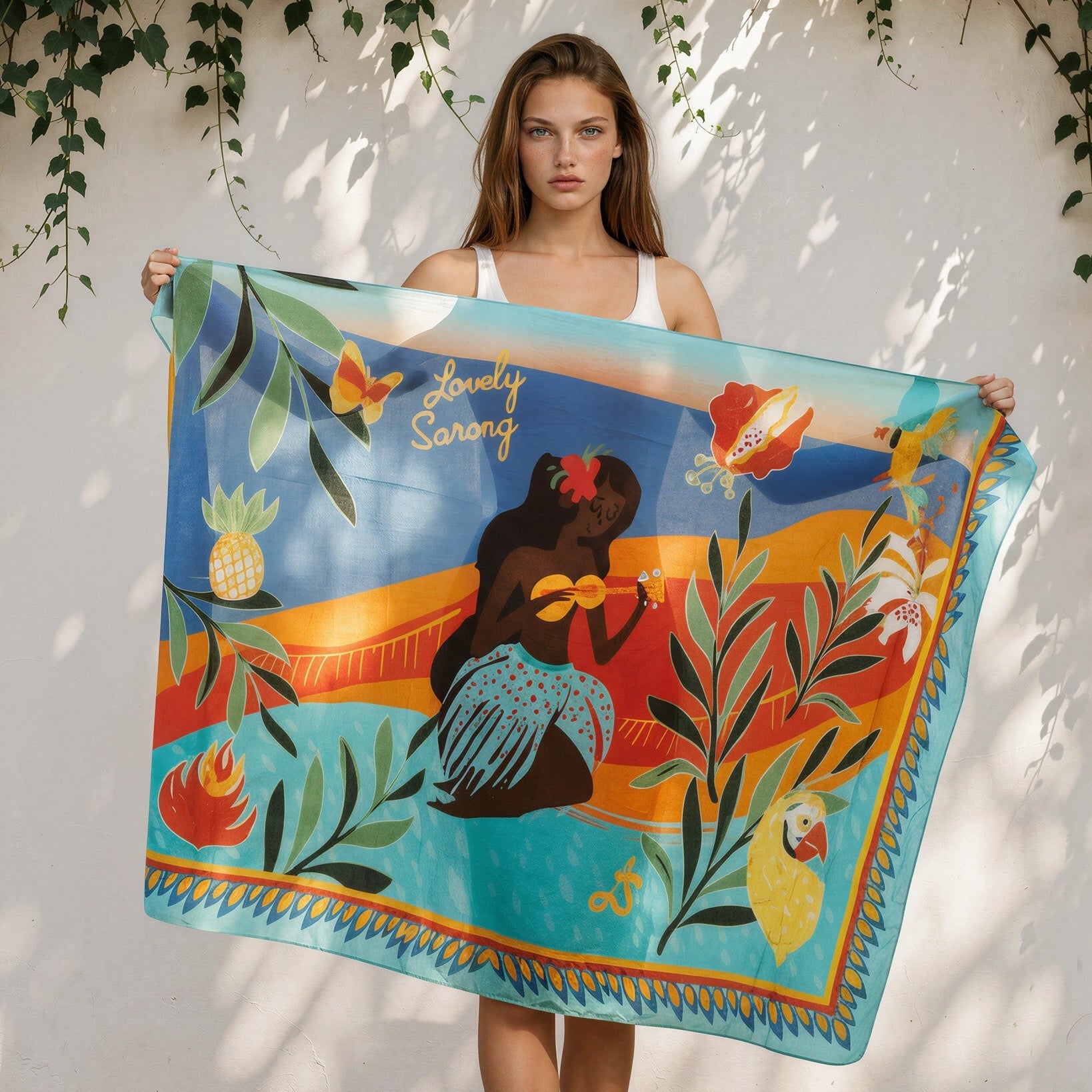 PAREO BORA BORA AZUR - LOVELY SARONG