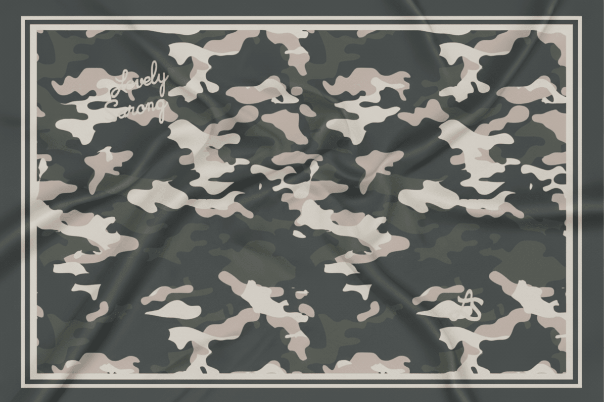 Paréo Camo Black - LOVELY SARONG