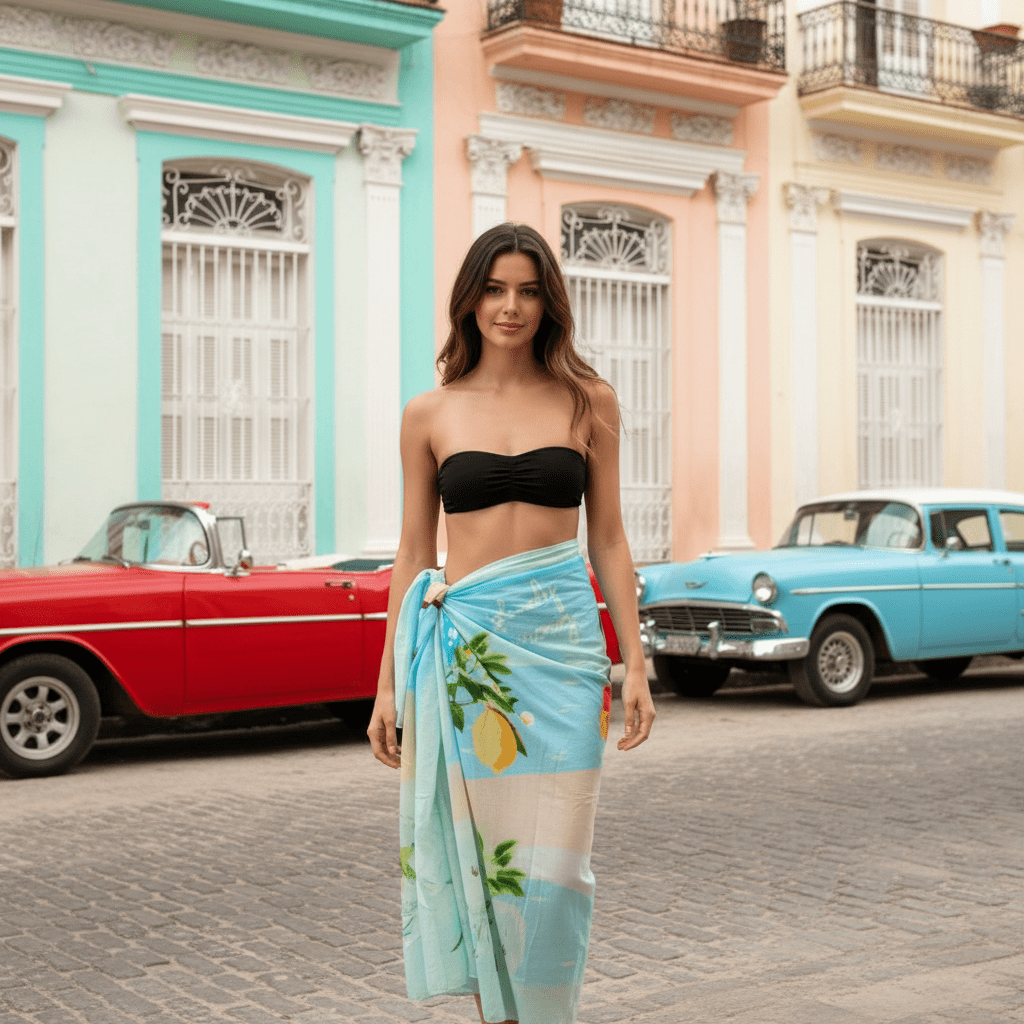 PAREO CUBA AZUR - LOVELY SARONG