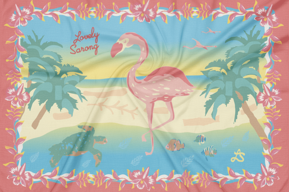 PAREO GALAPAGOS CORAIL - LOVELY SARONG