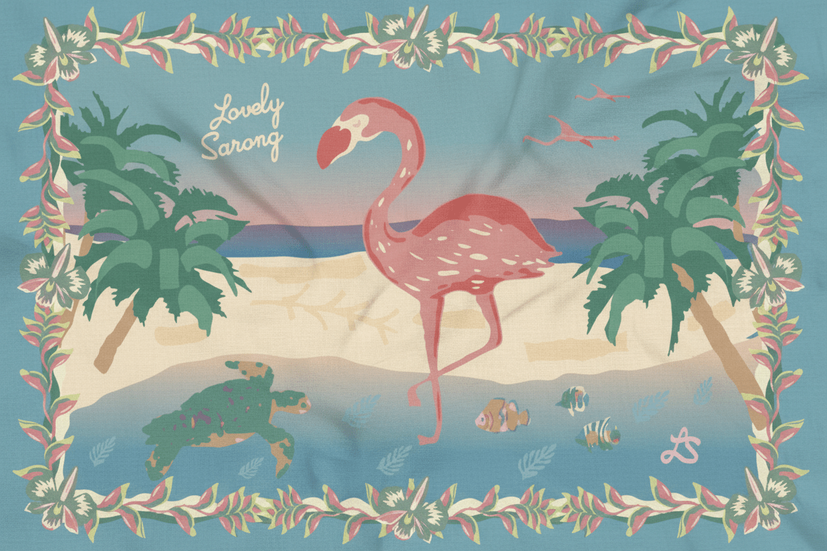 PAREO GALAPAGOS TURQUOISE - LOVELY SARONG