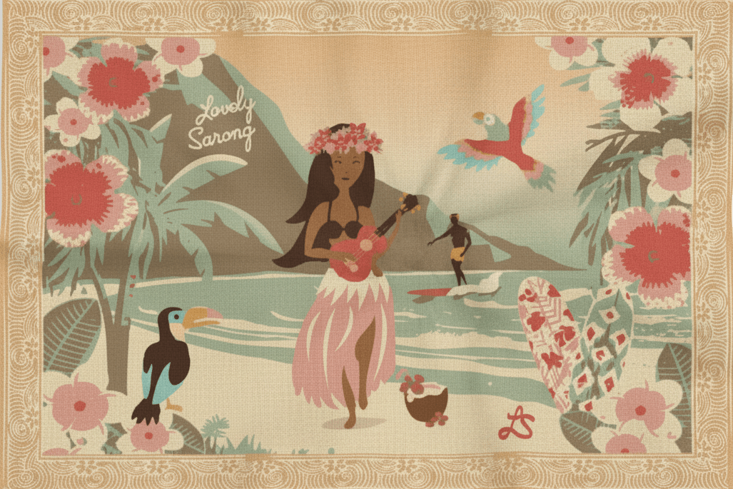 PAREO HAWAII SAND - LOVELY SARONG