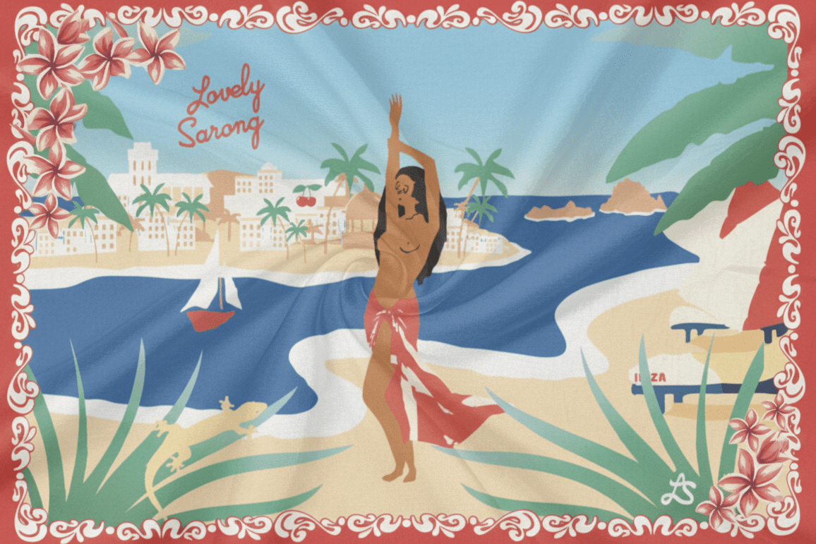 PAREO IBIZA CORAIL - LOVELY SARONG