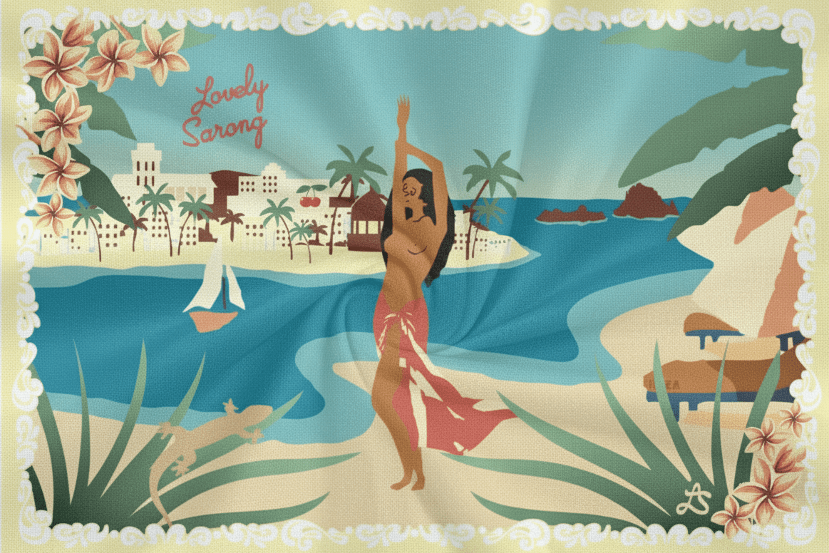 PAREO IBIZA JAUNE - LOVELY SARONG