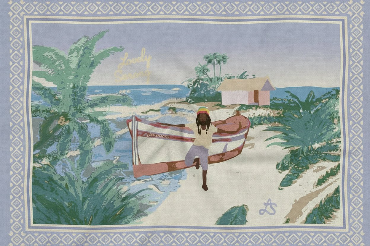 PAREO JAMAICA LILA - LOVELY SARONG