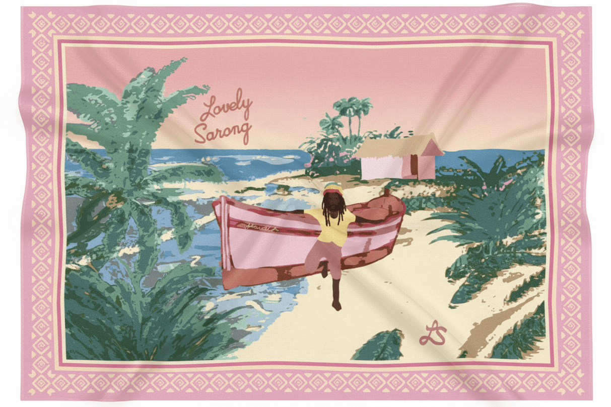 PAREO JAMAICA PINK - LOVELY SARONG