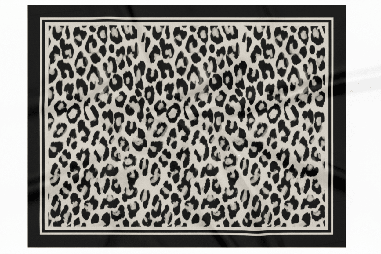 Paréo Leopard Black - LOVELY SARONG