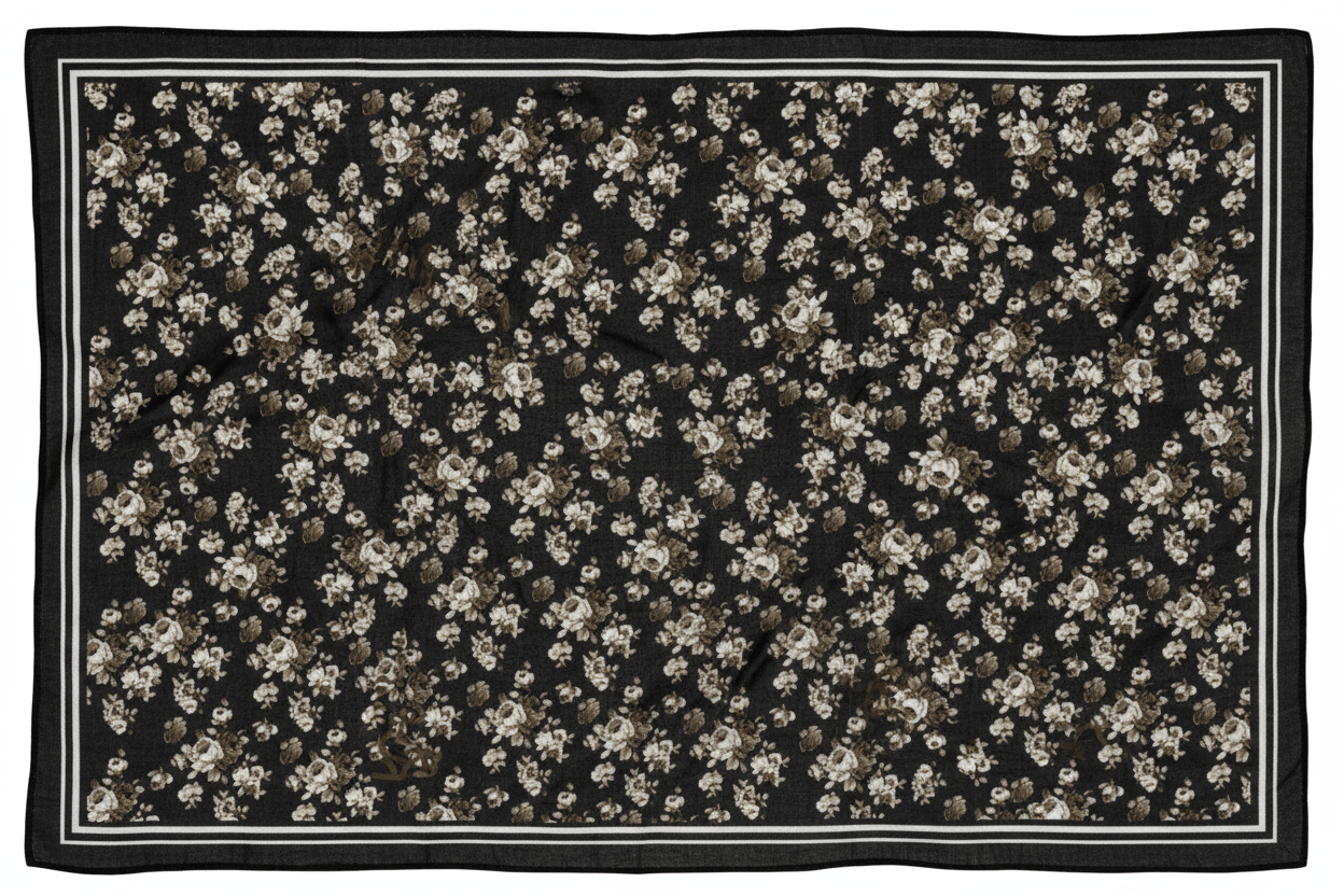 Paréo Liberty All Black - LOVELY SARONG