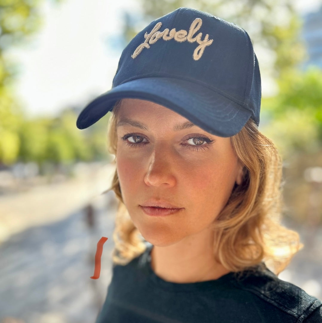 Gorra de béisbol azul marino