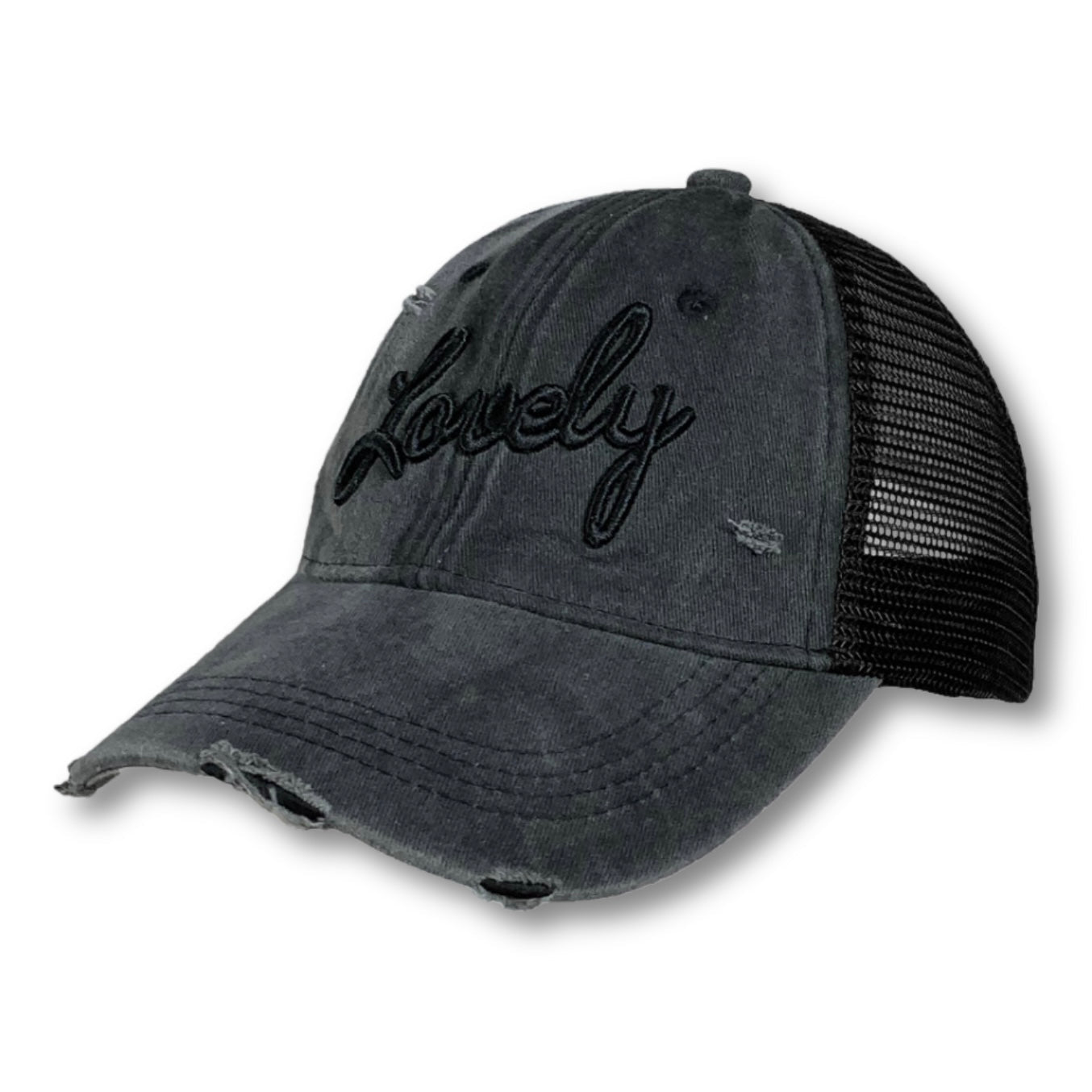 Casquette trucker Lovely Black - LOVELY SARONG
