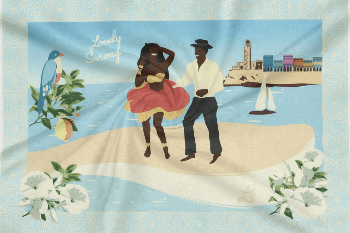 PAREO CUBA AZUR - LOVELY SARONG