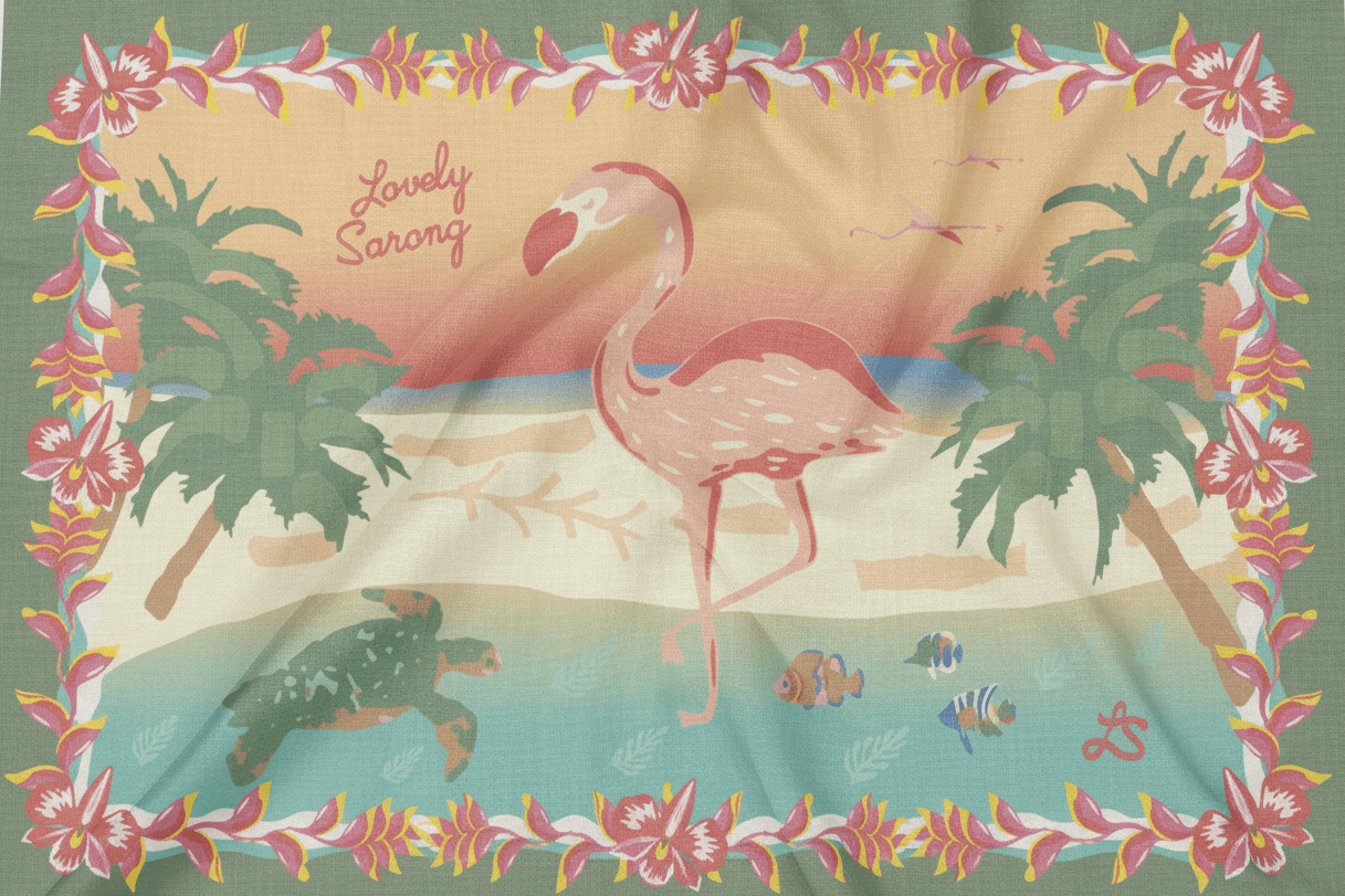 PAREO GALAPAGOS KAKI - LOVELY SARONG