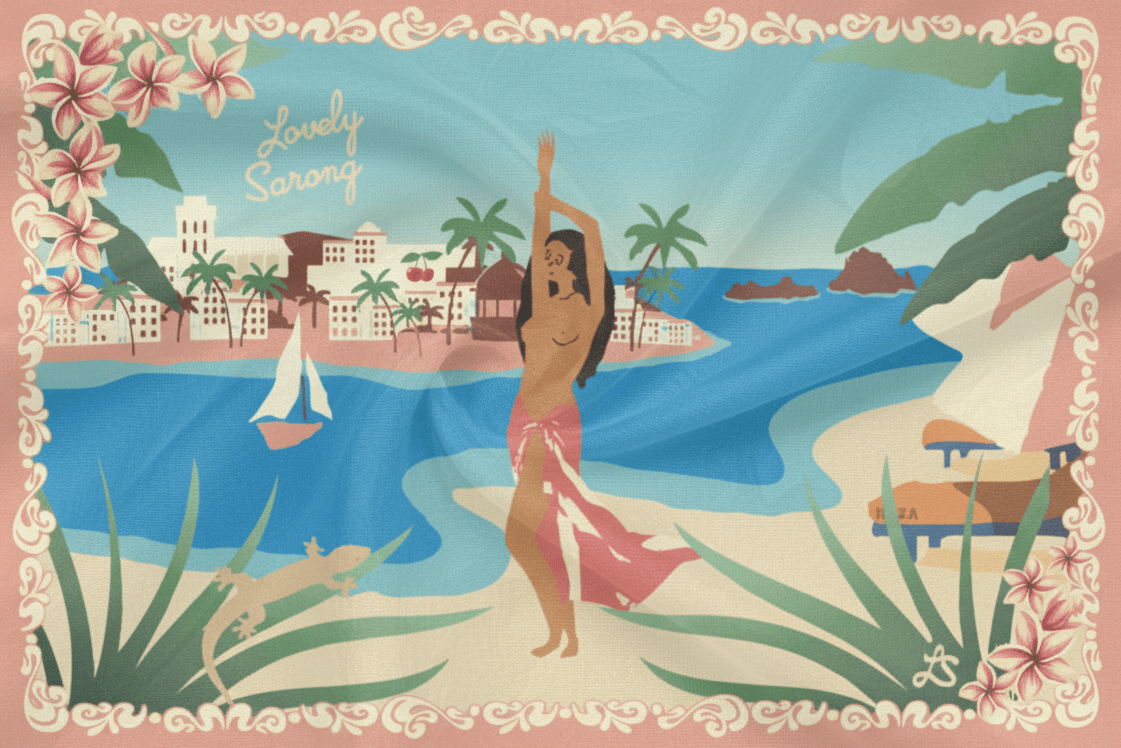 PAREO IBIZA PEACH - LOVELY SARONG