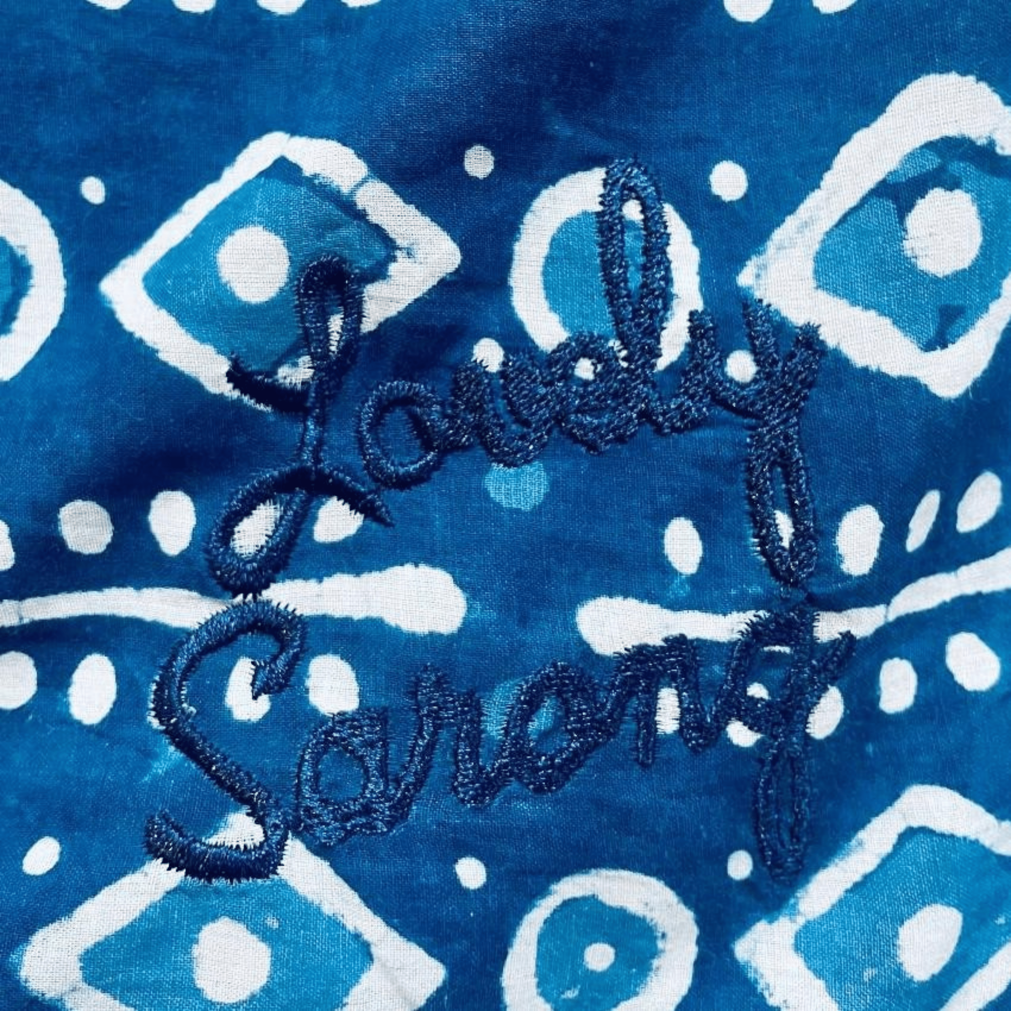Paréo Losange Indigo - LOVELY SARONG