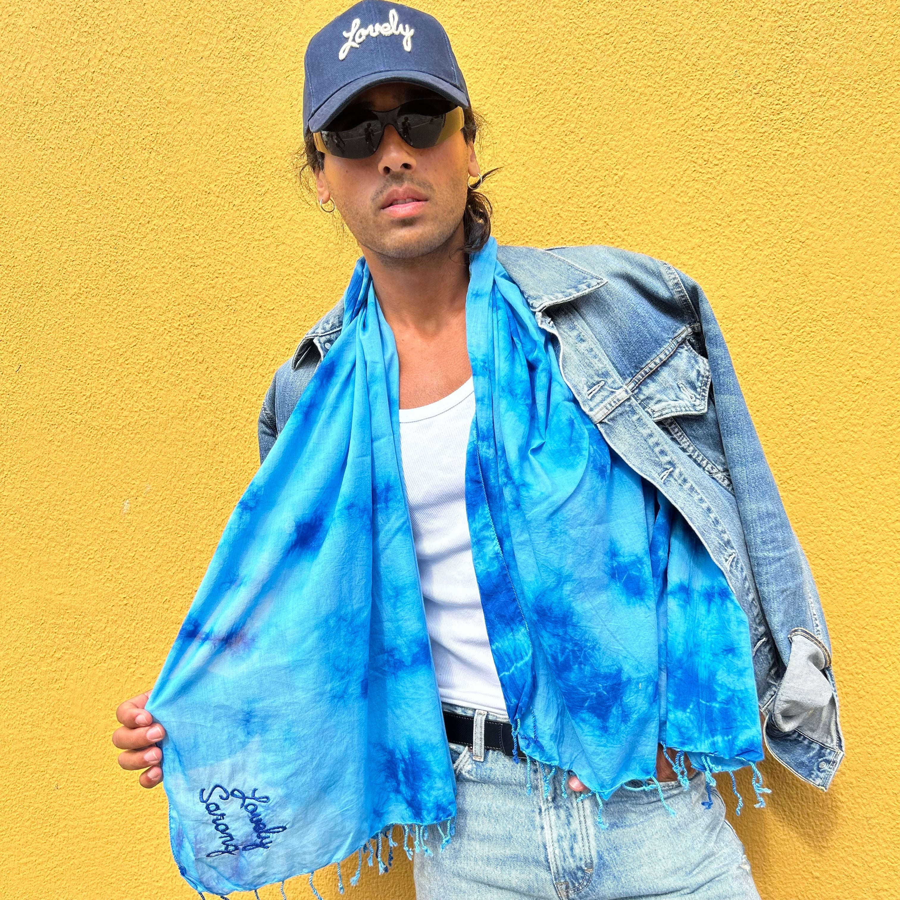 Paréo Tie & Dye Blue - LOVELY SARONG